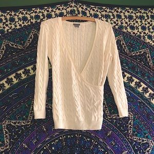 🕊NWOT SILK WRAP SWEATER🕊